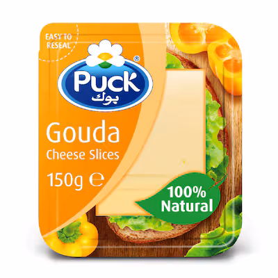 Puck Gouda Natural Cheese Slices, 150g